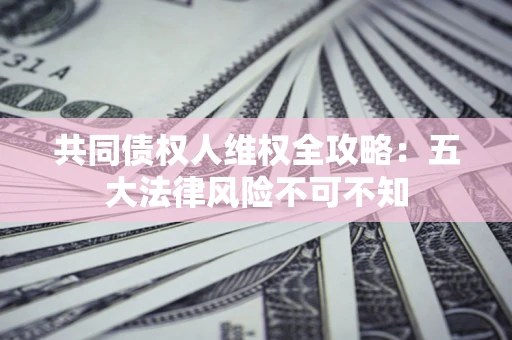 北京共同债权人维权全攻略：五大法律风险不可不知