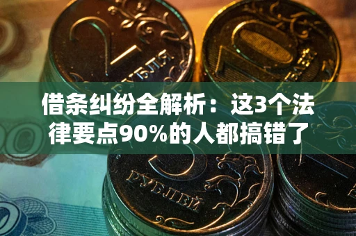 北京借条纠纷全解析：这3个法律要点90%的人都搞错了