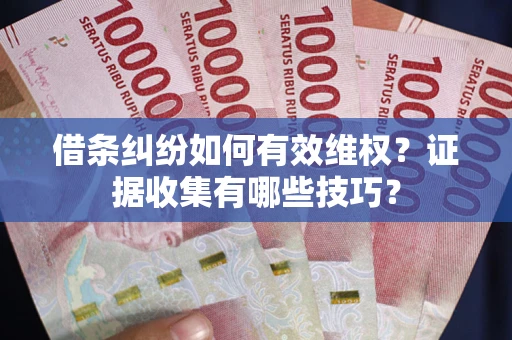 北京借条纠纷如何有效维权？证据收集有哪些技巧？