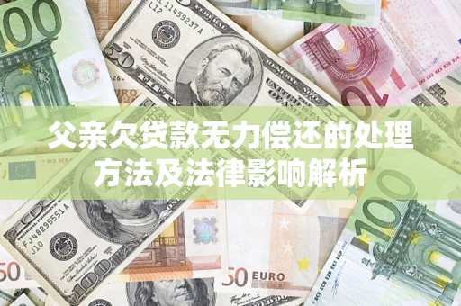 北京父亲欠贷款无力偿还的处理方法及法律影响解析