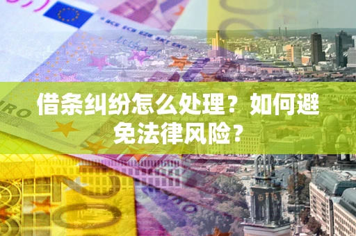 北京借条纠纷怎么处理？如何避免法律风险？